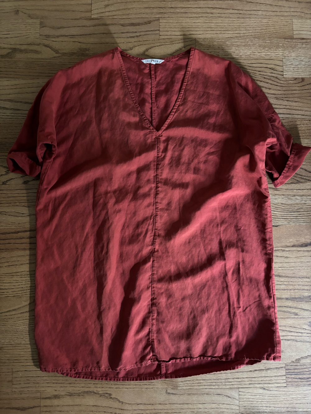 Ali Golden women’s silk/linen kimono tunic